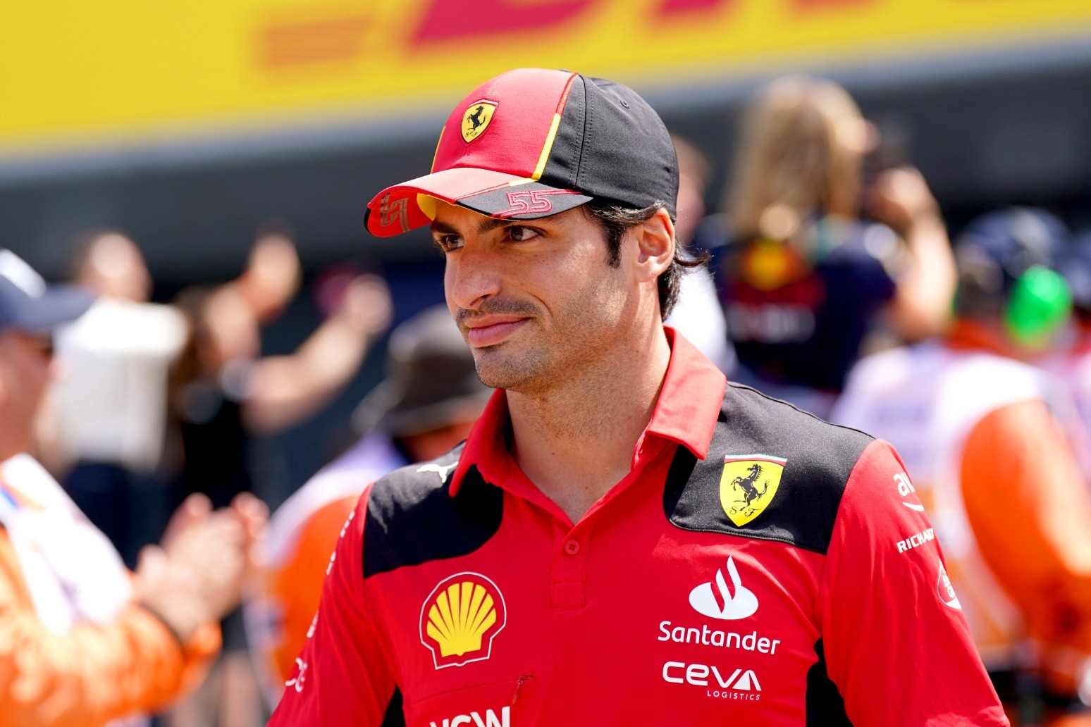 Ferrari driver Carlos Sainz fastest in practice at rain-soaked Spa-Francorchamps 