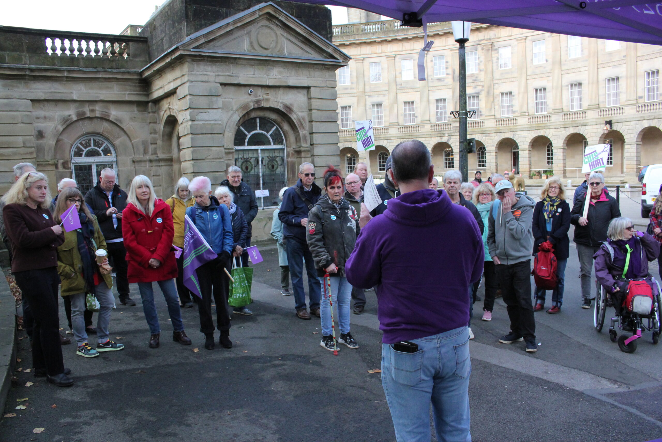 Buxton UNISON rally campaigners call for Derbyshire council to abandon care home closure plans